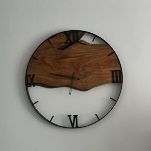 Zestaw zegarów z drewna czereśni 70/50cm